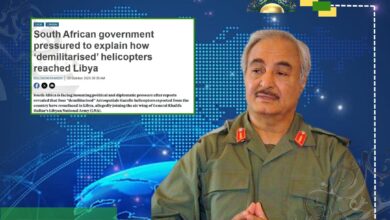 بيزنس إنسايدر: طائرات هليكوبتر من جنوب أفريقيا تصل إلى حفتر عبر الأردن رغم حظر الأسلحة الأممي