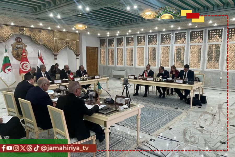 اجتماع وزراء خارجية مصر وتونس والجزائر