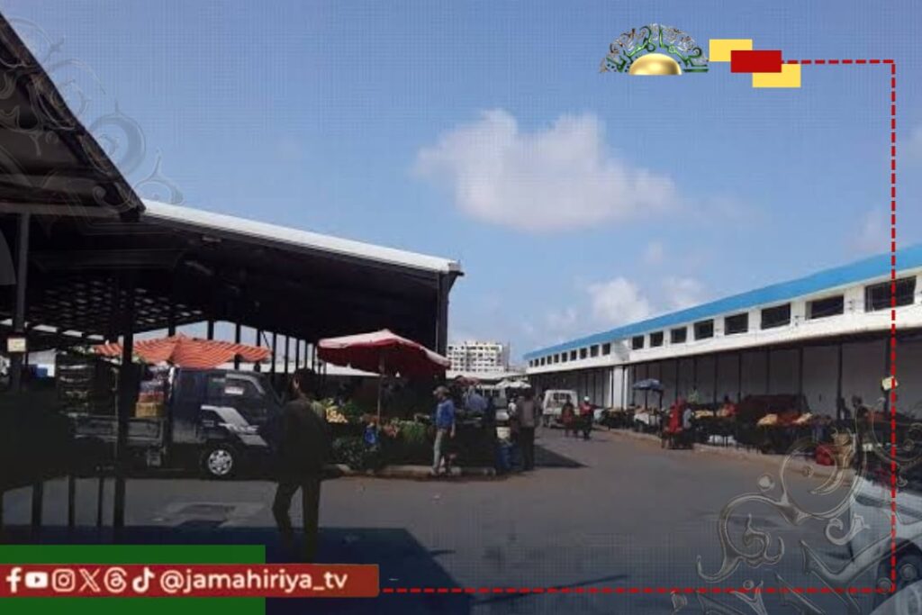 سوق الخضروات التابع لبلدية بنغازي