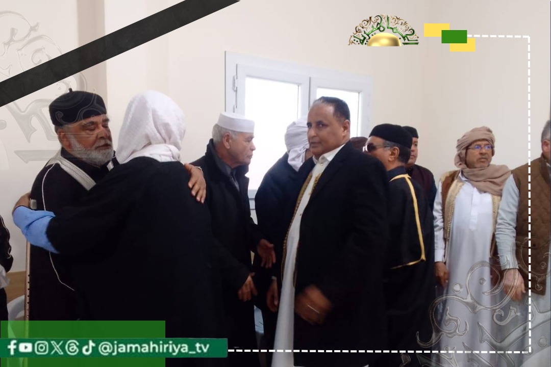 قبيلة أولاد وافي تُقدم واجب العزاء في وفاة الشهيد المغدور سيف الإسلام القذافي