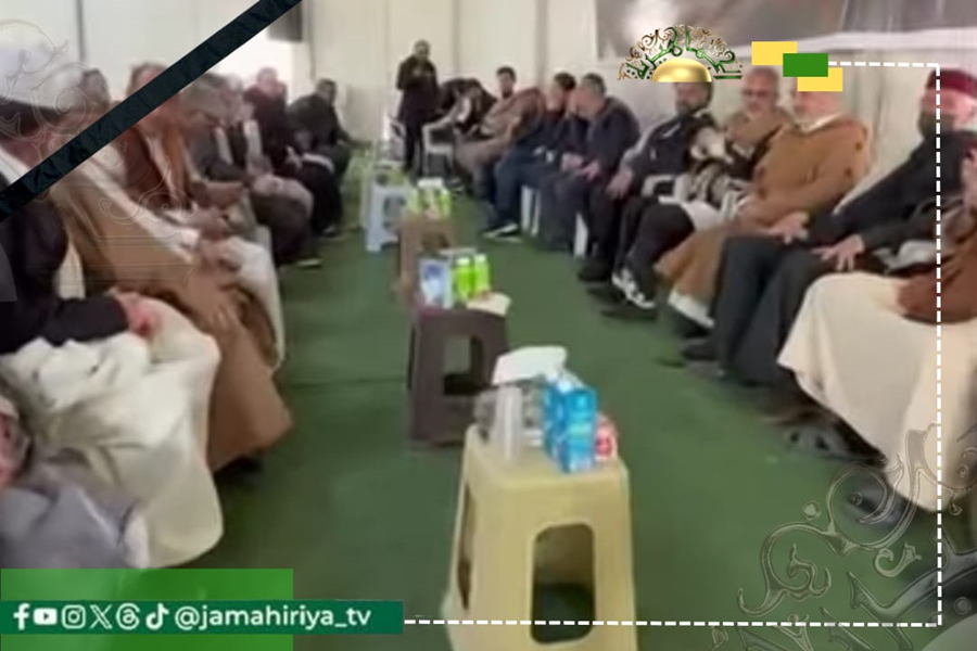 وفد قبيلة المشاشية في عزاء سيف الإسلام