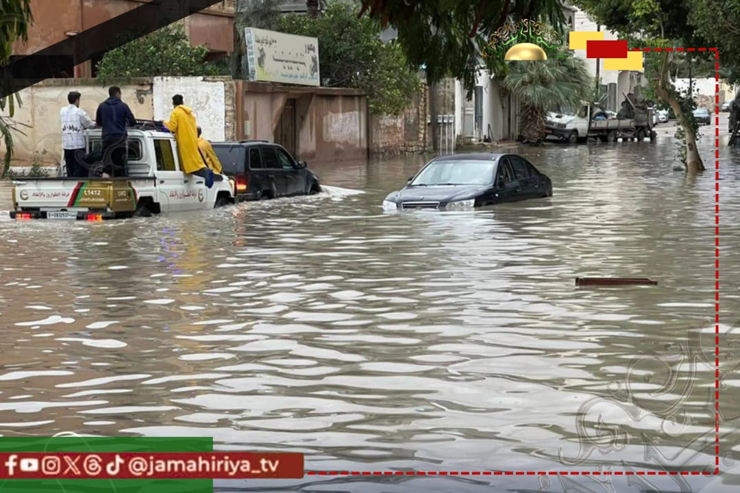 عاجل| مركز الأرصاد يحذر من استمرار الأمطار الغزيرة في ليبيا