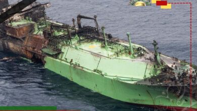 عاجل| مصلحة الموانئ تعلن فشل سحب الناقلة الروسية بسبب منخفض جوي عميق