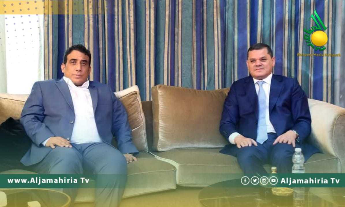 المنفي يلتقي الدبيبة
