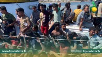 انقاذ مهاجرين في عرض البحر
