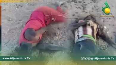 انتشال جثمانين