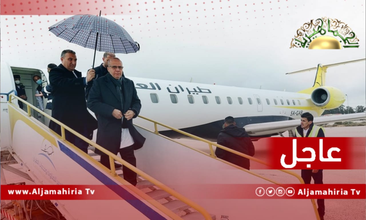 عاجل| نائب رئيس المجلس الرئاسي عبد الله اللافي يصل مطار الأبرق للقاء رئيس مجلس النواب في القبة