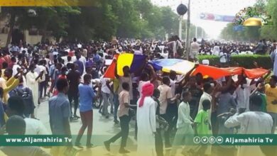 مئات التشاديين يتظاهرون في أنجامينا رفضا للوجود الفرنسي