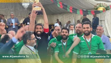 منتخب جامعة بني وليد يتوج بلقب بطولة الجامعات الليبية الأولى لكرة القدم الخماسية