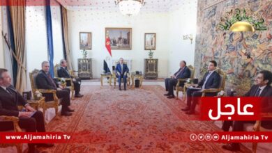 عاجل// الرئيس المصري يؤكد على أهمية إنهاء تواجد الميليشيات المسلحة والجماعات المتطرفة داخل ليبيا