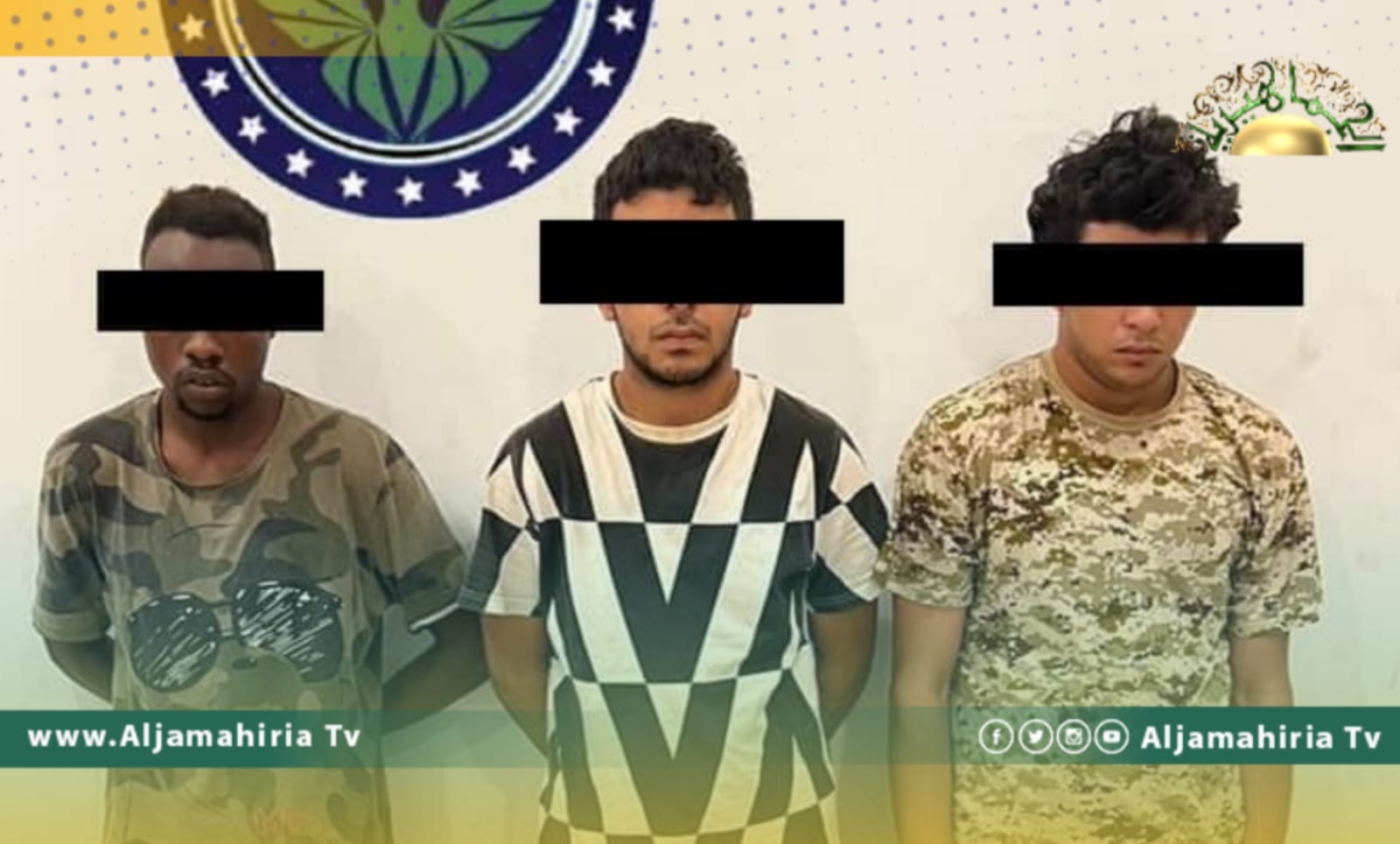 القبض على 3 أشخاص نفذوا عمليات سطو مسلح بطريق المطار طرابلس