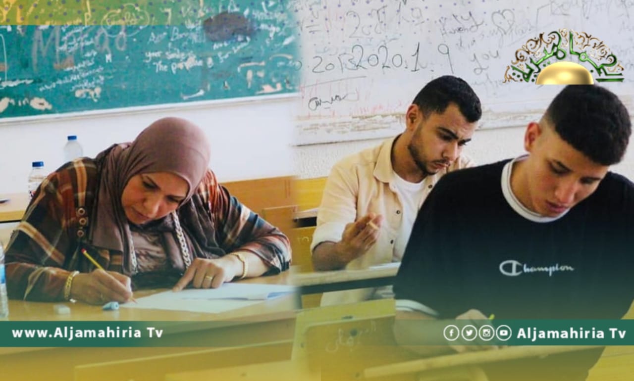 تعليم الدبيبة تنشر صورًا من داخل لجان شهادة إتمام مرحلة التعليم الثانوي في بنغازي وتاجوراء