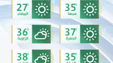 الأرصاد الجوية: درجات الحرارة مرتفعة اليوم على مناطق غرب ليبيا نتيجة كتلة هوائية ساخنة
