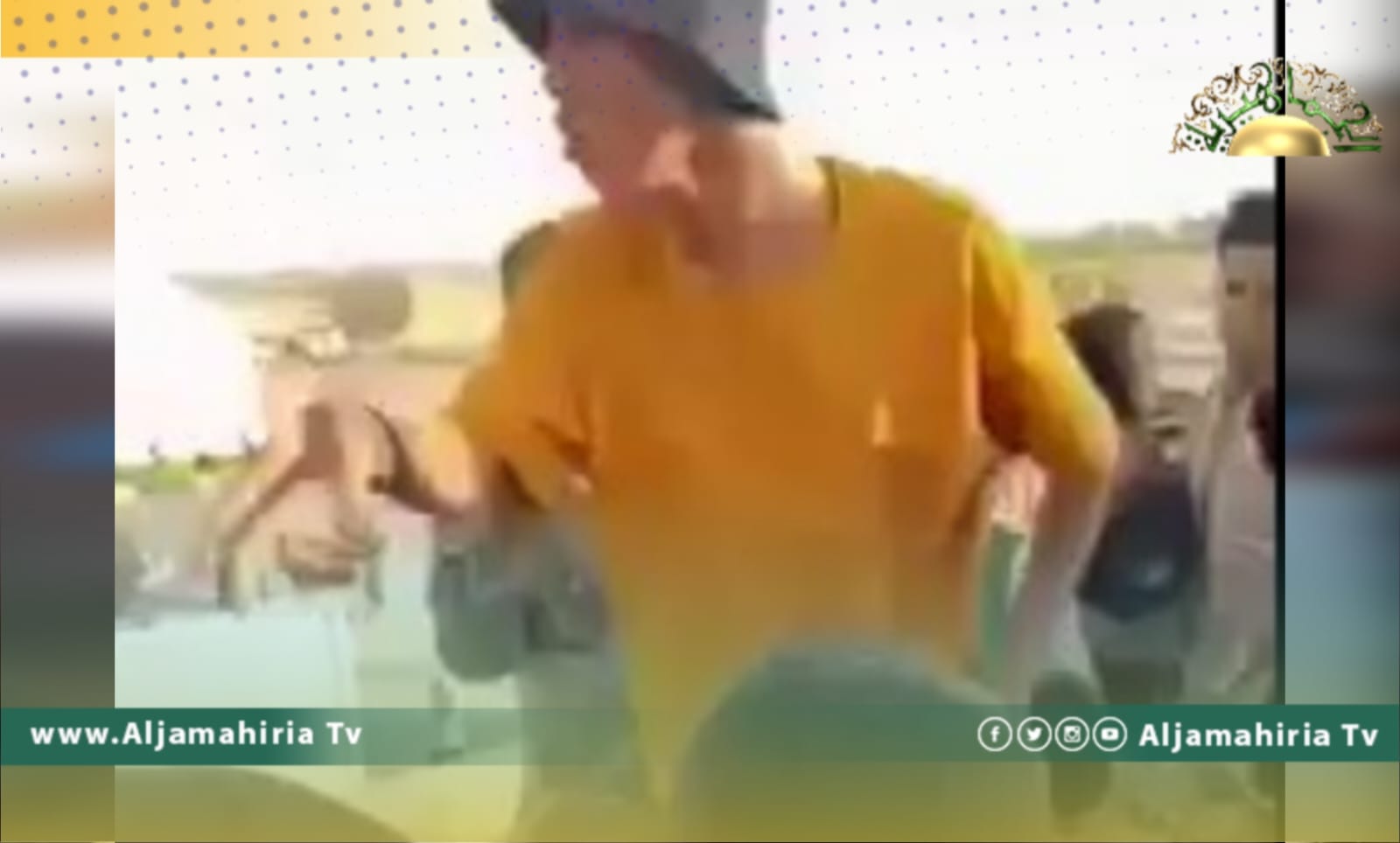 شباب في براك الشاطئ يهتفون باسم القائد الشهيد معمر القذافي