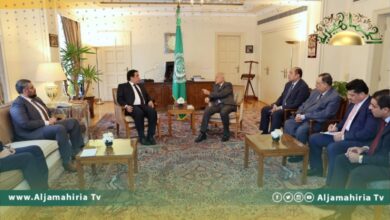 المنفي يستعرض رؤية المجلس الرئاسي لحل الأزمة الليبية أمام ممثلين وسفراء الدول العربية
