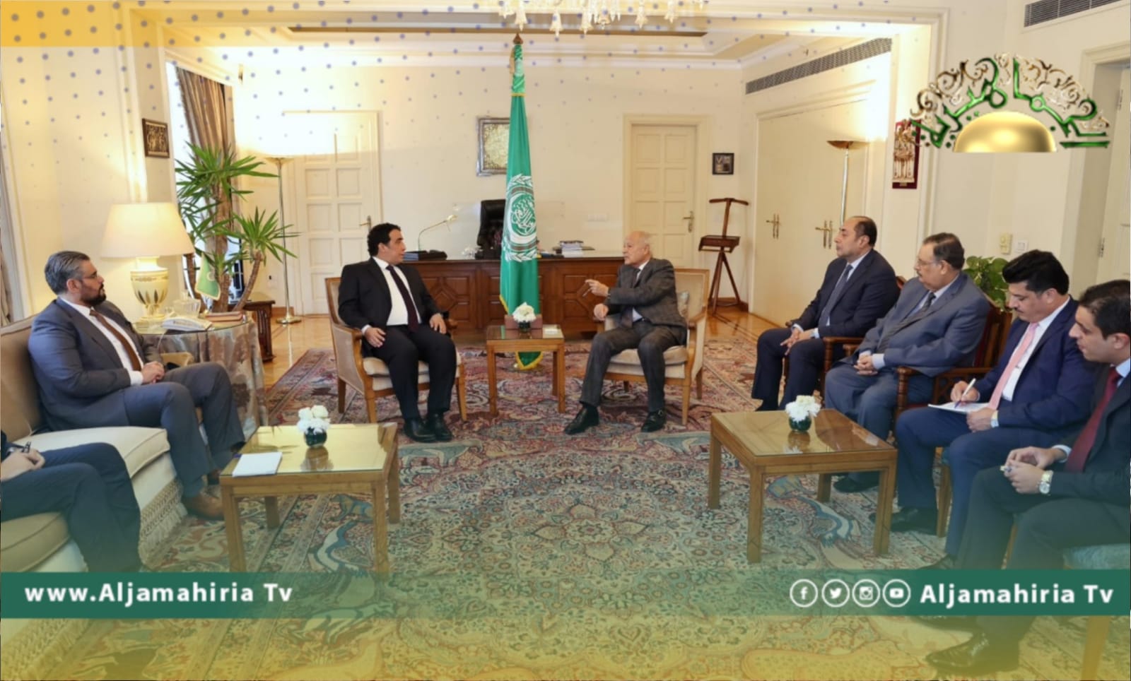 المنفي يستعرض رؤية المجلس الرئاسي لحل الأزمة الليبية أمام ممثلين وسفراء الدول العربية