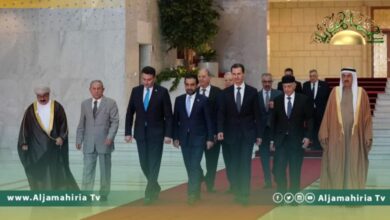 منهم عقيلة صالح.. الرئيس بشار الأسد يستقبل رؤساء البرلمانات العربية القادمين من بغداد