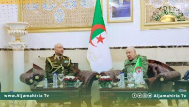 الحداد يبحث في الجزائر تطورات الأوضاع بالمنطقة وتعزيز التعاون العسكري