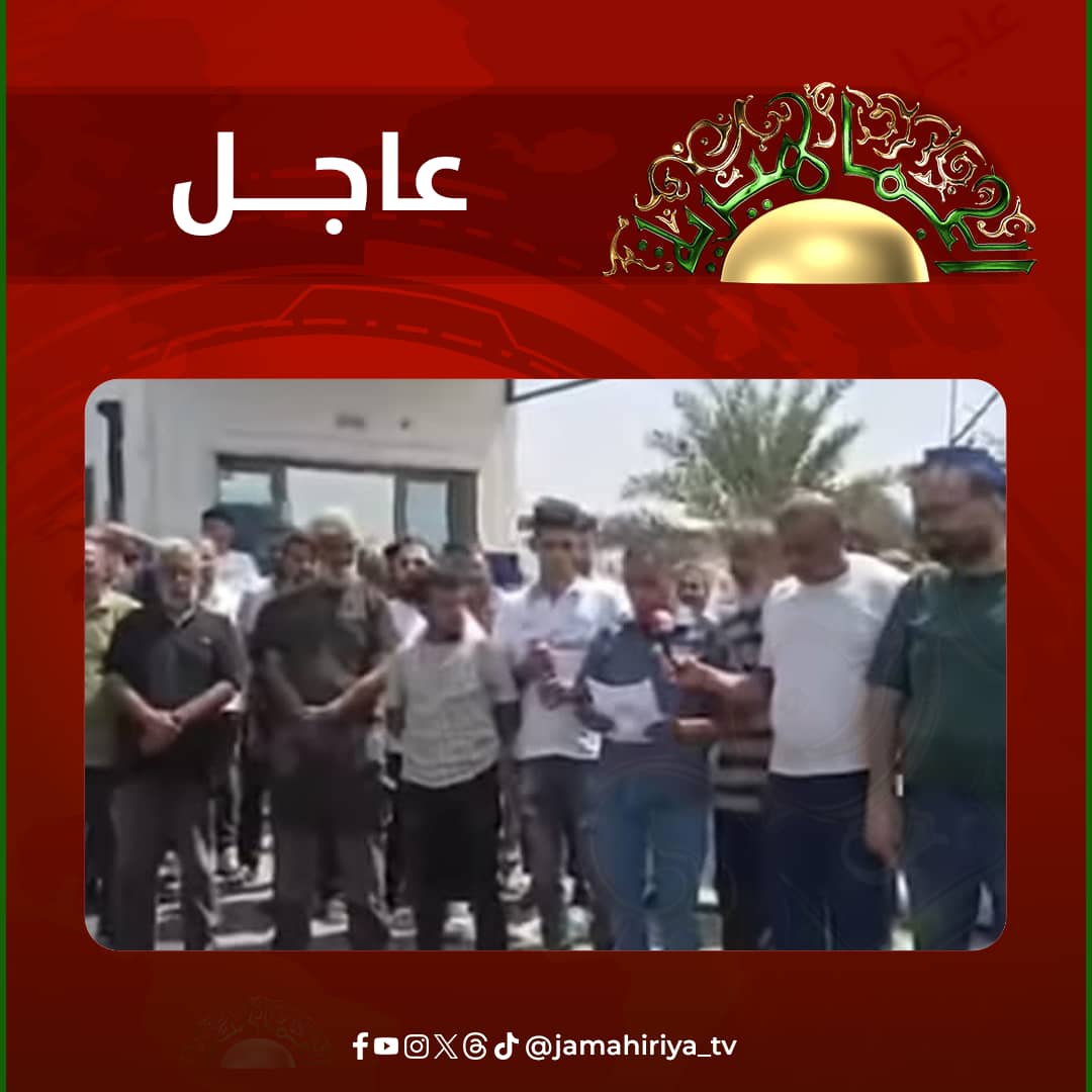 عاجل| اعتصام موظفي "الشرارة" وأصحاب محطات الوقود احتجاجًا على نقص البنزين بالغرب