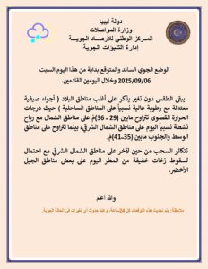 أجواء صيفية معتدلة ورطوبة عالية على المناطق الساحلية